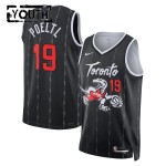 Maillot NBA Toronto Raptors Jakob Poeltl Nike 2025-26 City Edition Noir Swingman - Enfant